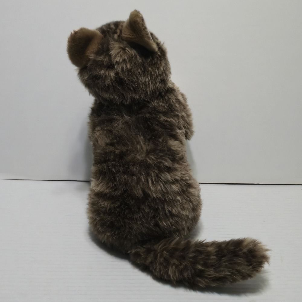 Cuddle Barn Lil Bub Plush Cat Tabby Kitten Green Eyes Stuffed Animal Toy 12" - Picture 9 of 10